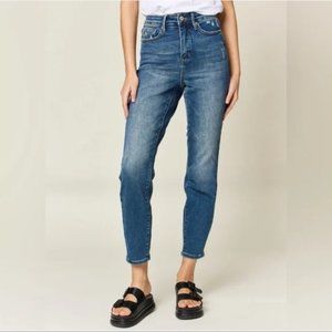 Judy Blue Tummy Control High Waist Stretch Jeans - Dark Wash, true18W